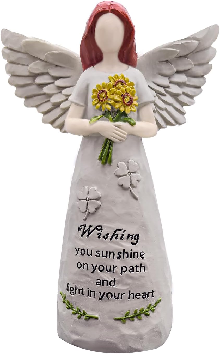 Angel Figurine | 5.5â Hand-Painted Sculpture for Blessings, Hope, and Healing Gifts