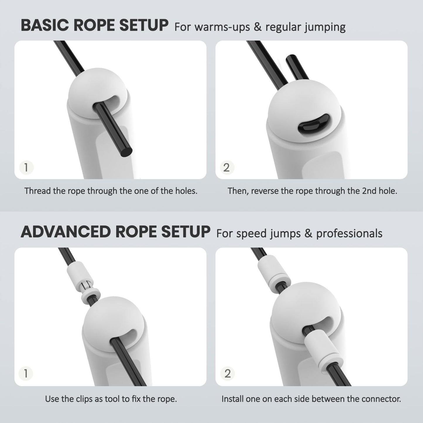 multifun Digital Jump Rope - Smart Counter & Timer, App-Free Skipping Rope for Fitness, Tangle-Free Adjustable Rope for Men Women Kids, Cardio Workout (Check 2026 OneClip™ Pro for 3s Rope Swap)