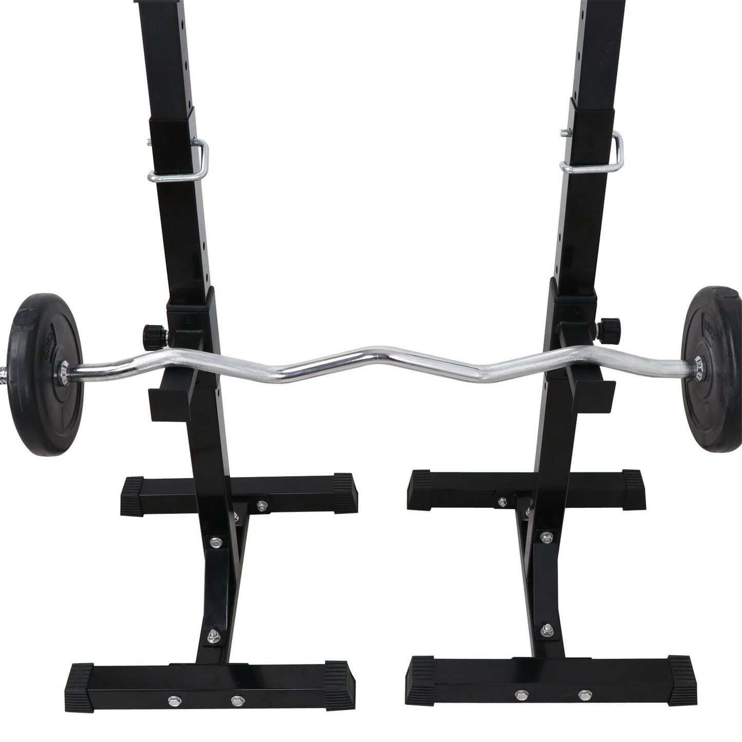F2C Max Load 550Lbs Pair of Adjustable Squat Rack 41"-66" Sturdy Steel Barbell Rack Free Bench Press Stands GYM/Home Gym Portable Dumbbell Racks Stands