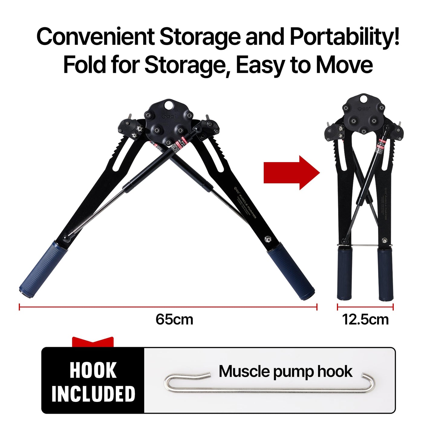 (NEW) GD Muscle Pump Power Twister Arm Exerciser & Chest Expander Upper Body Strengthener, Chest Workout Exerciser for Men, Workout Equipment Shoulder Muscle Training Fitness Equipment (22-100 lbs)