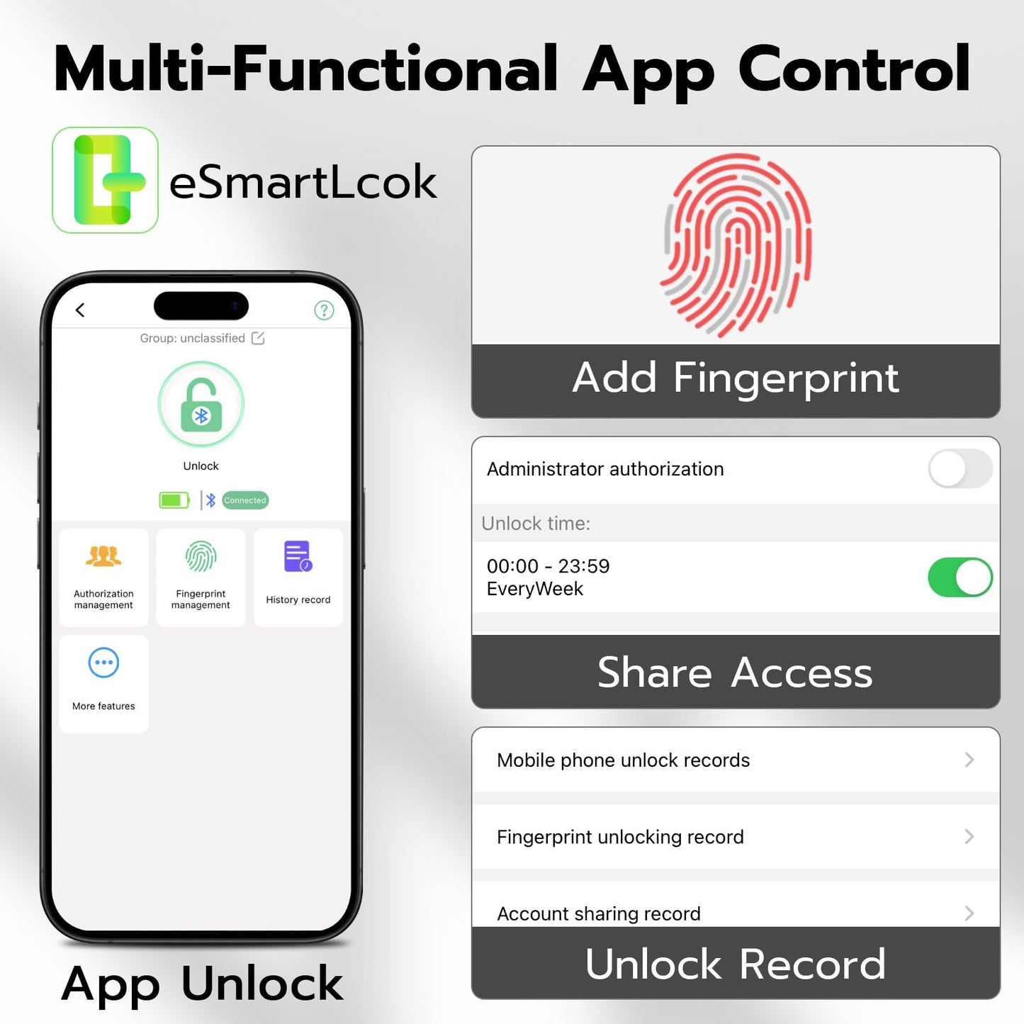 Fingerprint Padlock,Gym Locker Lock,Smart Padlock with APP Unlock,Fingerprint Lock USB Rechargeable for Gym Locker,Locker, School,Storage, Luggage