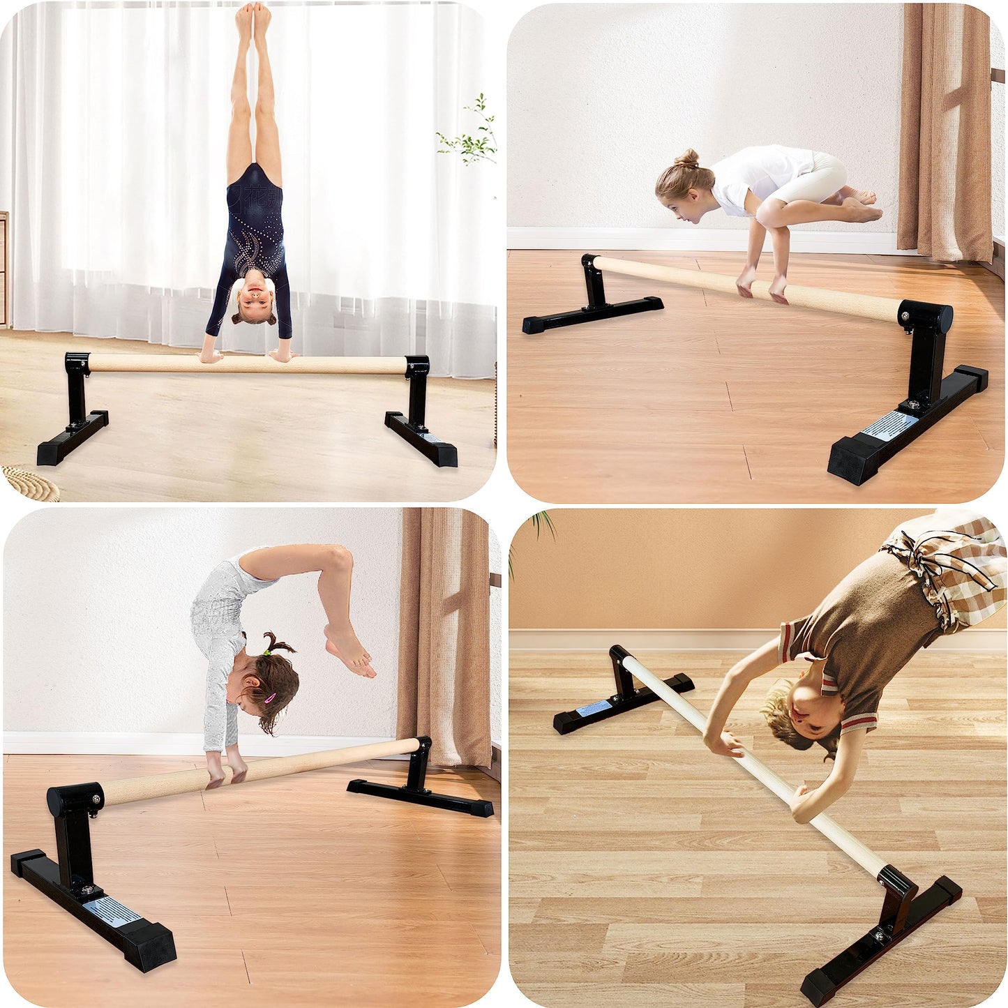 Gymnastics Pirouette Bar for Handstands Training Gymnastic Handstand Floor Bar For Kids Gymnast Training
