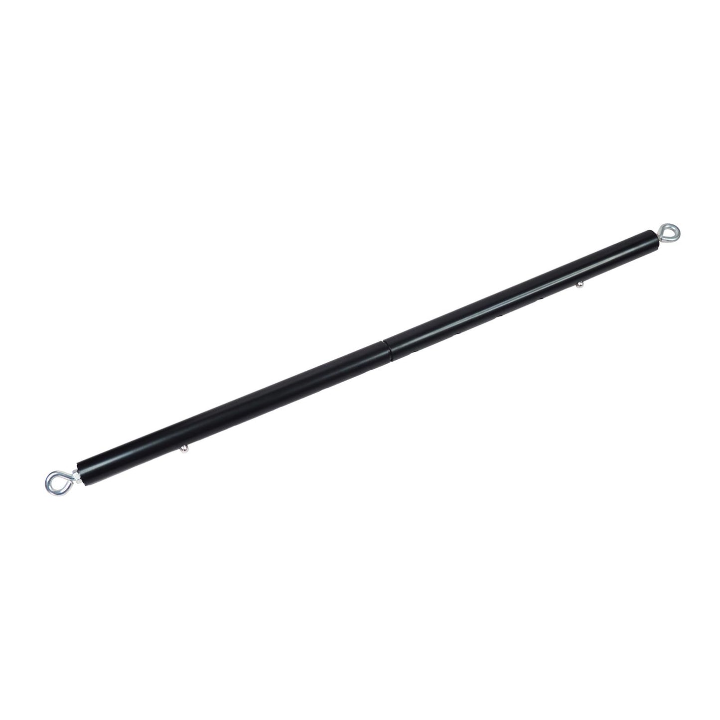 Spreader Bar Black Silver Red Gold Adjustable Exercise Stainless Steel Bar with 2 Fixed Rings, Yoga Training Fitness Gear, Workout Bar,Sports Gym Kit (Black)