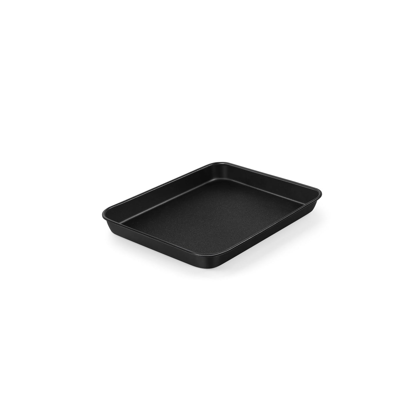 TeamFar Small Toaster Oven Pan, 9.25 x 7 x 1 Inch Carbon Steel Non Stick Coated Mini Toaster Oven Baking Pan Tray for Ovenware, Non-Toxic & Heavy Duty, Roll Edge & Easy Clean