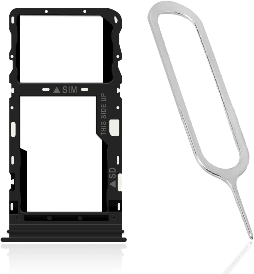 AceSoft 5G T779W Excellent Standard SIM and Memory Card Tray Holder + SIM Card Ejection Pin Compatible with TCL Stylus