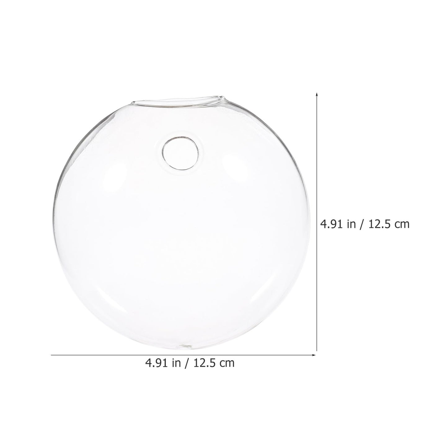 MUSISALY 2pcs Wall Hanging Glass Vase Hydroponic Planter Glass Terrarium for Indoor Plants Home Décor