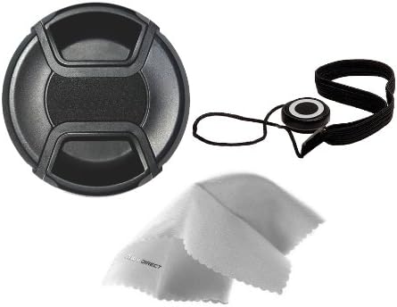 SD14 Pinch (72mm) Sigma Lens Cap Center + Lens Cap Holder + Nwv Direct Microfiber Cleaning Cloth.