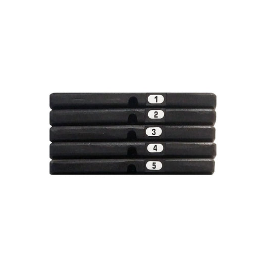Body-Solid 50 Pound Weight Stack Add On Kit, Powerline Home Gym Machine Equipment, Cable Machine Add-On Weights Set Includes 5 Cast Iron Plates, Midnight Black