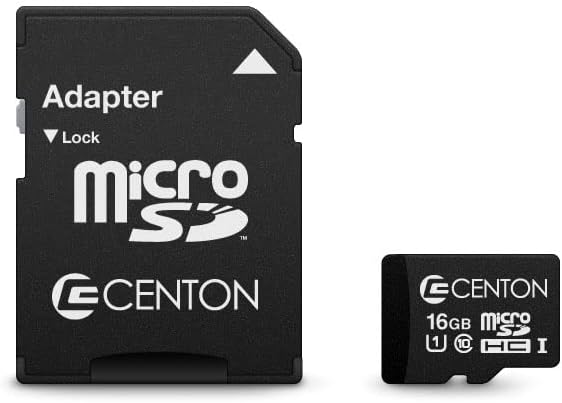 Centon A1 V10 U1 10 16GB 1, (S1-MSDHU1-16GTAA) MicroSD UHS-I / / / / Class Flash Memory Card x