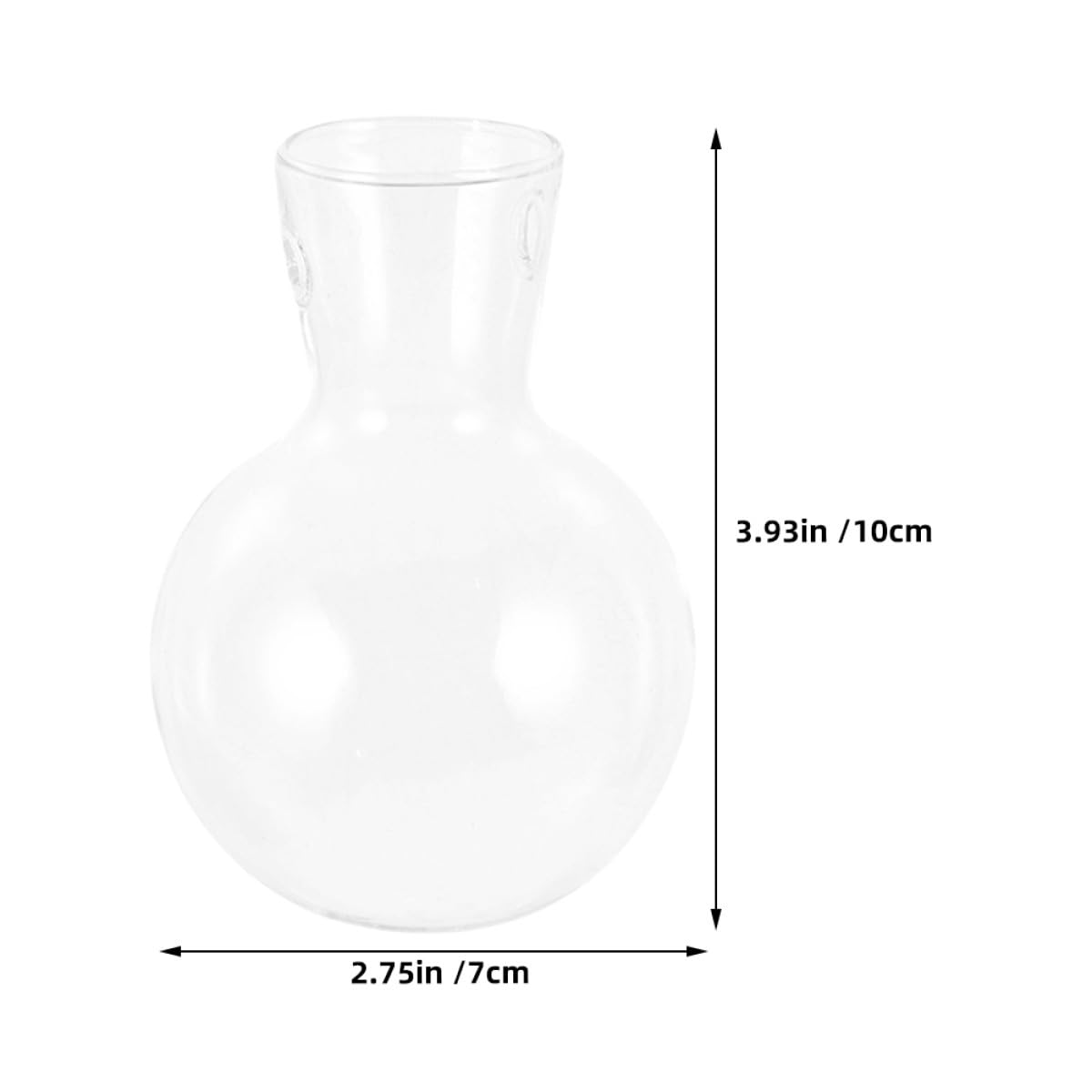 Gatuida 3Pcs Glass Propagation Planter with Wooden Stand, High Borosilicate Glass Vase for Hydroponic Plants, Desktop Terrarium Flower Vase with Hole for Home Décor