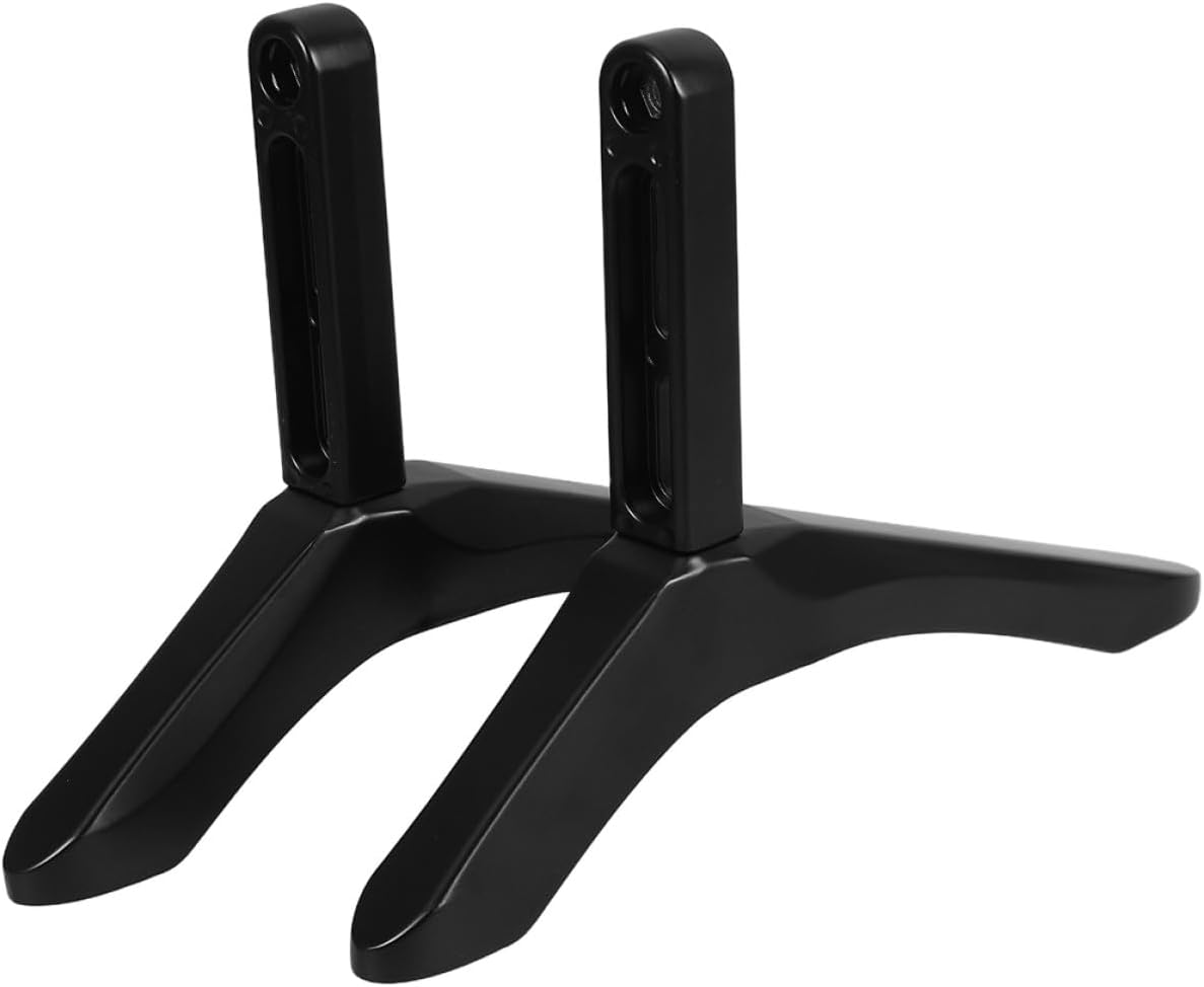 Mikikit Heavy Duty Aluminum Alloy TV Stand Base, No-Drill Replacement Support Holder for Flat Screen Televisions