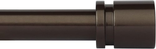 Byondeth Adjustable Curtain Rods - 16 to 200 Inches, 1 Inch Diameter, Antique Bronze Finish