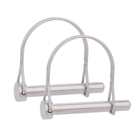 2 Pcs Safety Coupler Pin 3/8" x 2-3/4"(9.5mm x 70mm), 316 Stainless Steel Heavy Duty Shaft Locking Pins