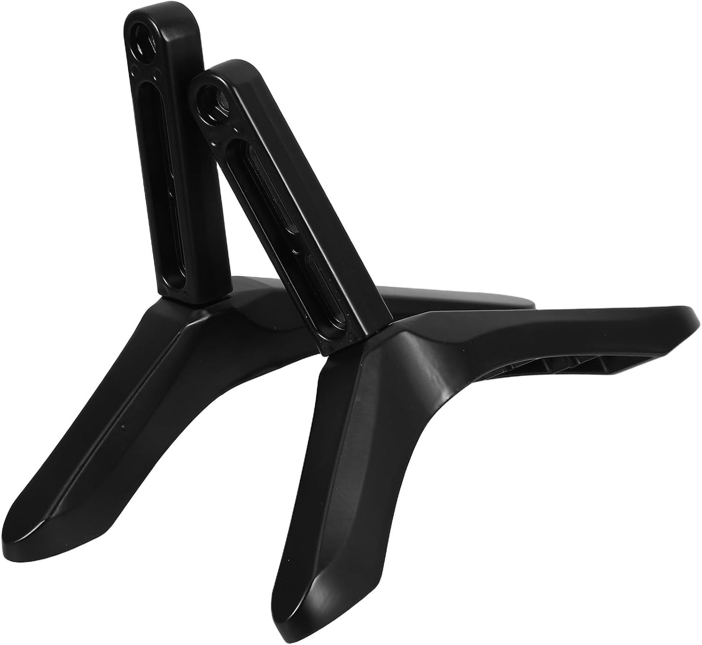 KALLORY Setup TV Stand Tabletop Base with Screws Metal TV Holder Support Suitable for Desktop Use and Home
