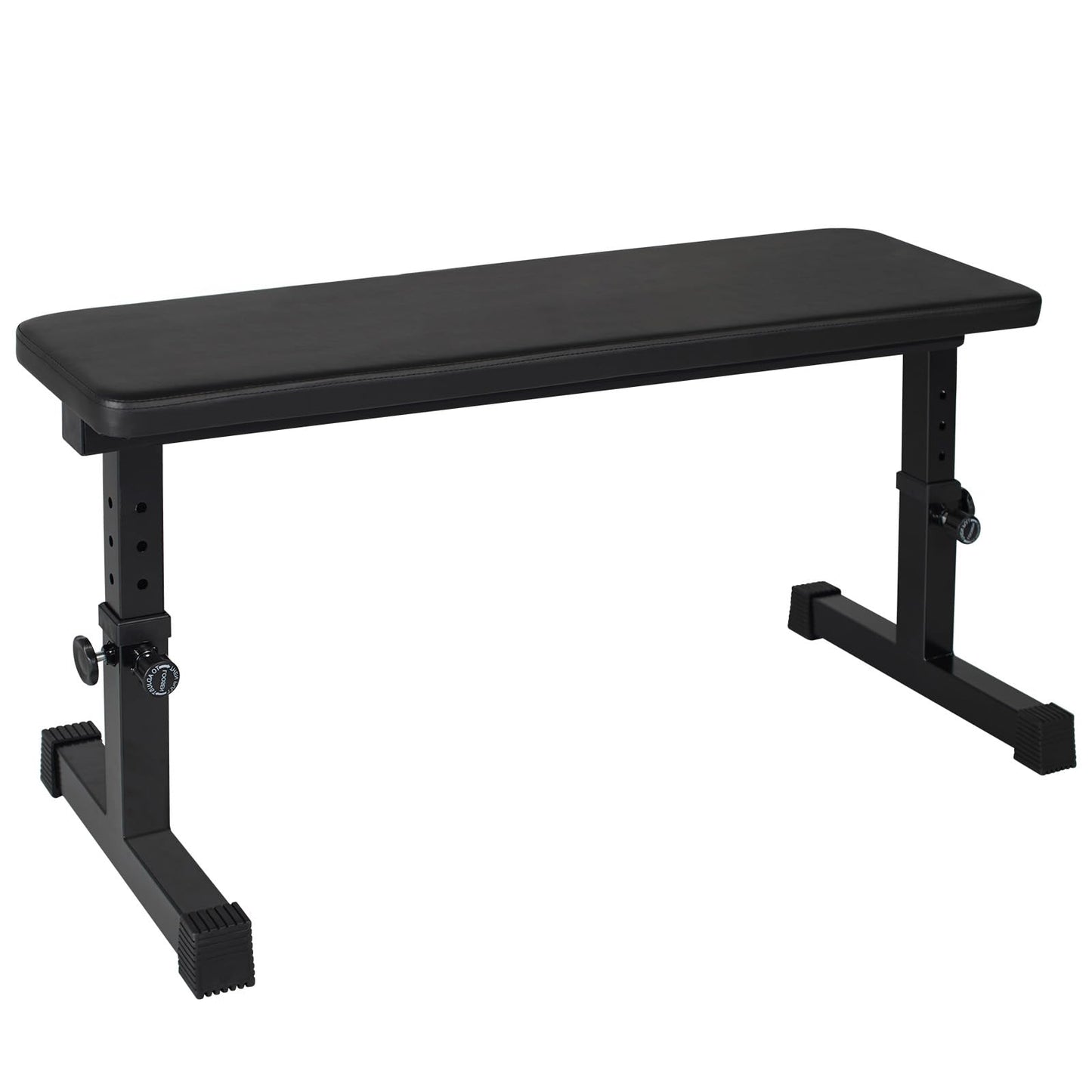 Adjustable Weight Bench Heavy Duty Steel Flat Workout Bench for Home Gym with Quick Assembly, Anti-Slip Base Multi-Functional Strength Training Bench for Full-Body Workouts
