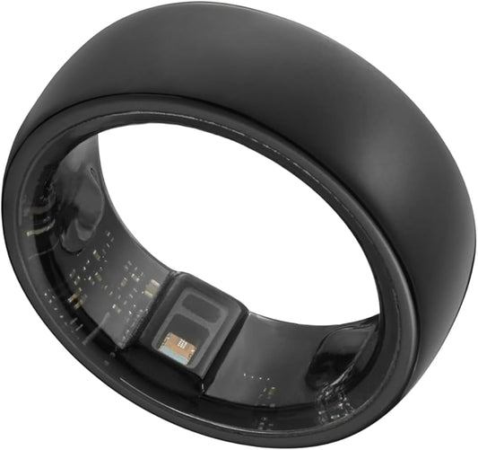 Smart Ring, Activity Trackers, Sleep Ring, Fitness Tracking, Stress Tracker, Heart Rate, Meditation, Temperature, Respiratory, No App Subscription, Women, Men, iOS, Android (Black, 11)