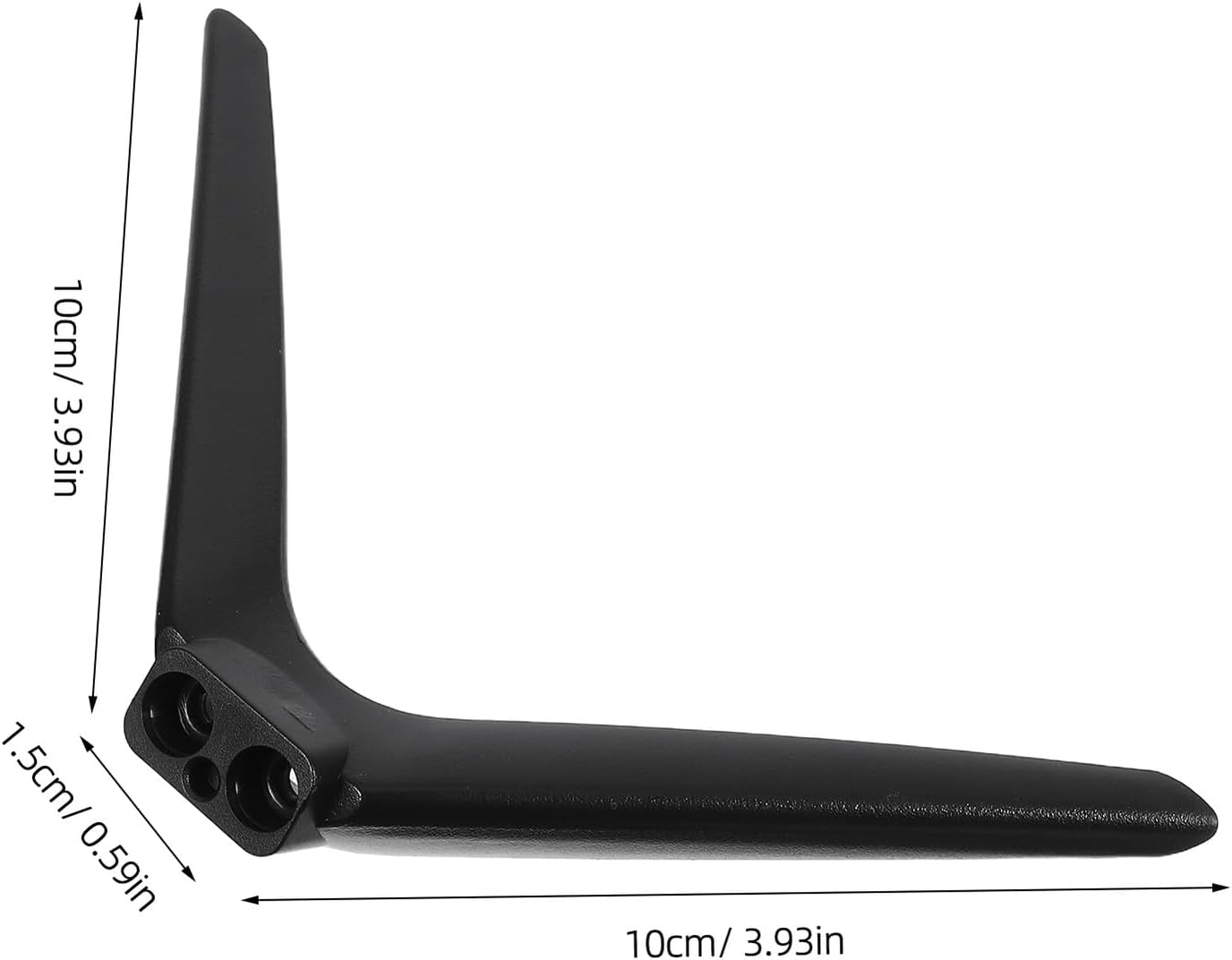 VOSAREA Television Pedestal Feet and Tabletop Tv Base, No-Drill Plastic Dual-Hole Mounting Stand for Flat Screen Tvs
