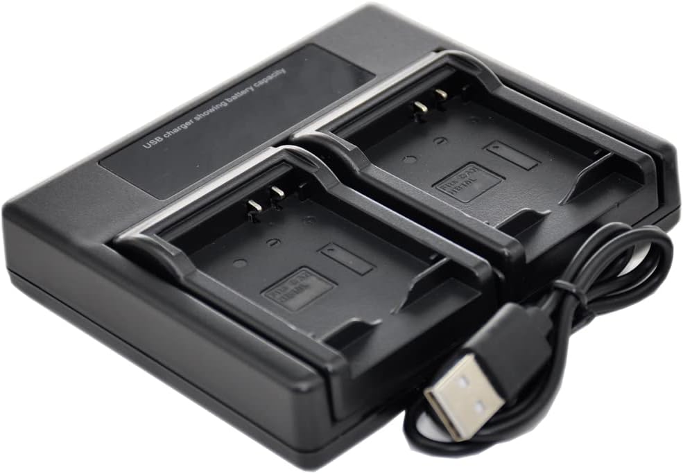 BTBAI DB-40 DB-43 NP-60 uds2 Battery Charger USB Dual for Digital Camera Video Camcorder