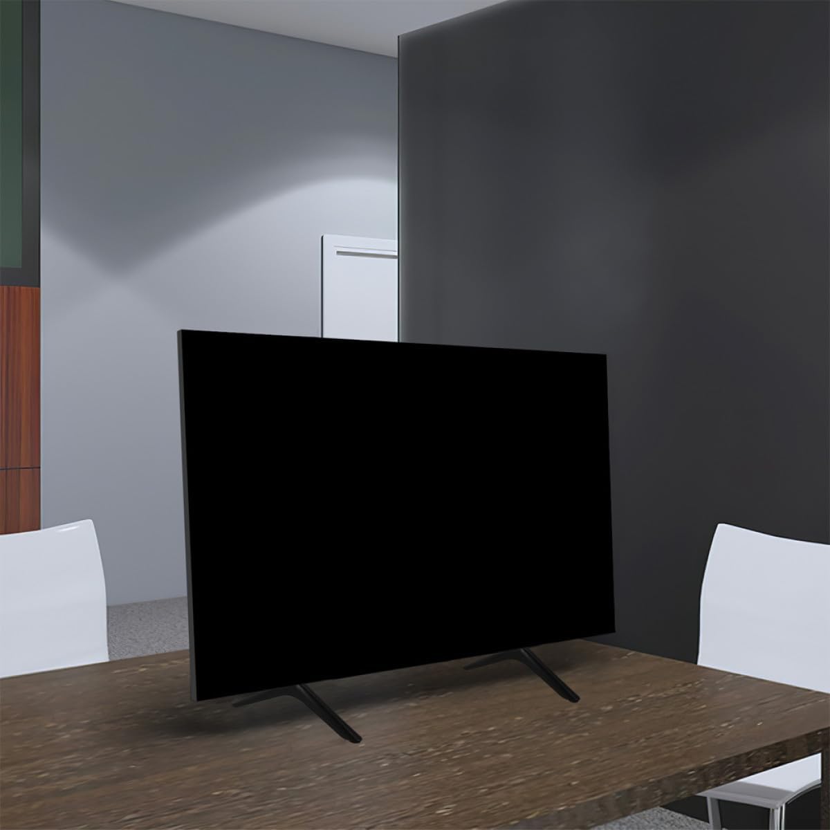 SHOWERORO Universal Aluminum Alloy TV Stand Base for Small Flat Screen Tvs No-Drill Heavy Duty Desktop Mount for Living