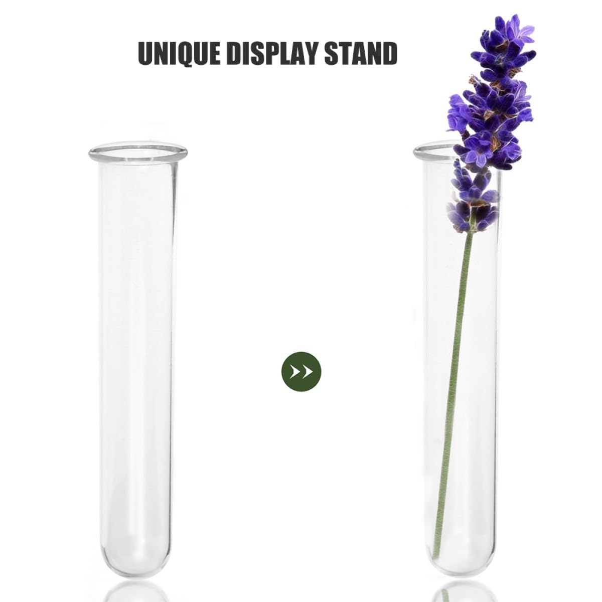 ARTSEWPLY 4Pcs Glass Test Tube Vases for Plant Propagation Hydroponic Glass Planter Decorative Terrarium Flower Holder for Home Office Desk Display