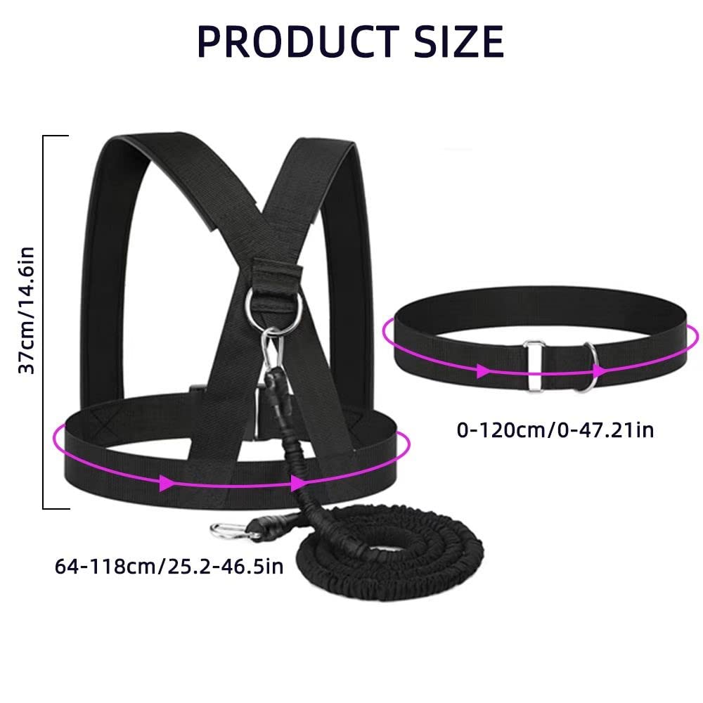 Resistance Explosive Training Rope Force Improve Power, Agility, Strength Track and Field Football Basketball Volleyball Multi-Directional Physical Equipment