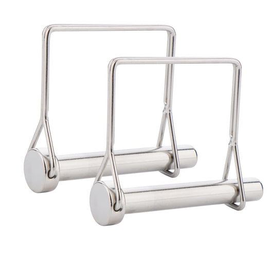 2 Pack Full 316 SS Square Pto Pin, Safety Coupler Pin 3/8" x 2-3/4"(9.5mm x 70mm), Full Marine Grade 316 Stainless Steel Heavy Duty Shaft Locking Pin