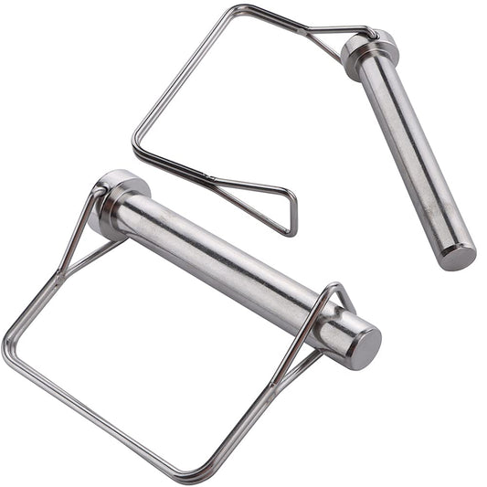 2 Pcs Large Safety Coupler Pin 1/2" x 3.54"(12.6mm x 90mm), Full Marine Grade 316 Stainless Steel Heavy Duty Shaft Locking Pin