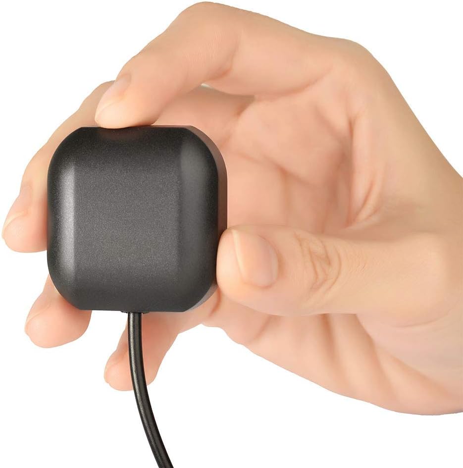 BINGFU Car GPS Antenna SMA Male Waterproof Active GPS Navigation Antenna for Car Stereo Radio Head Unit GPS Navigation