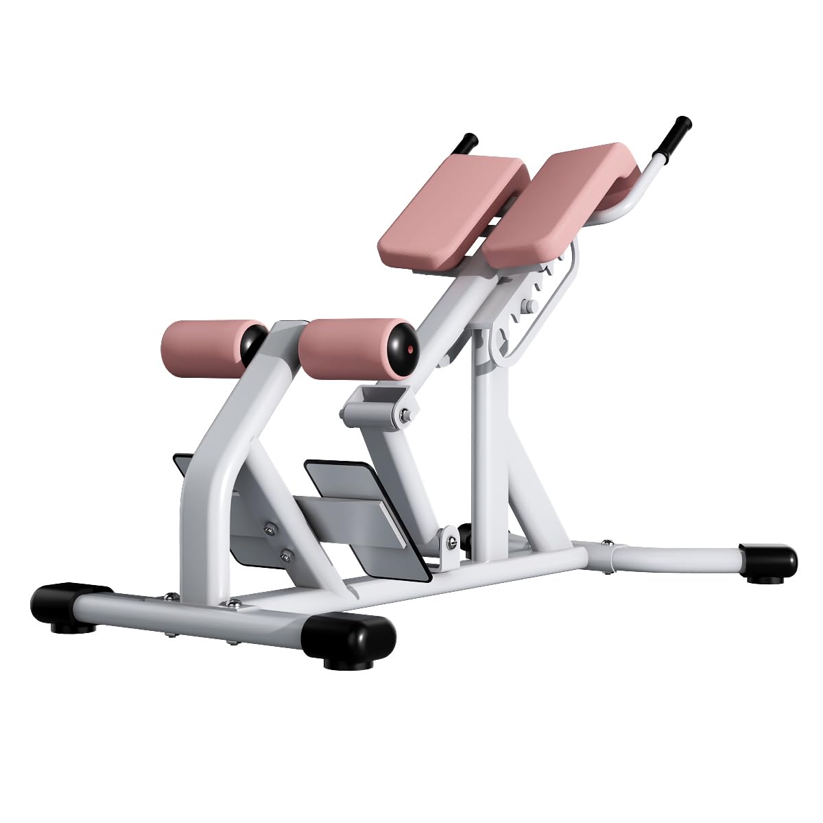 Roman Chair, Hyperextension Bench for Waist, Gym Back Extension Machine Heavy-Duty 300 kg (660 lbs) Weight Capacity, Adjustable(PINK)