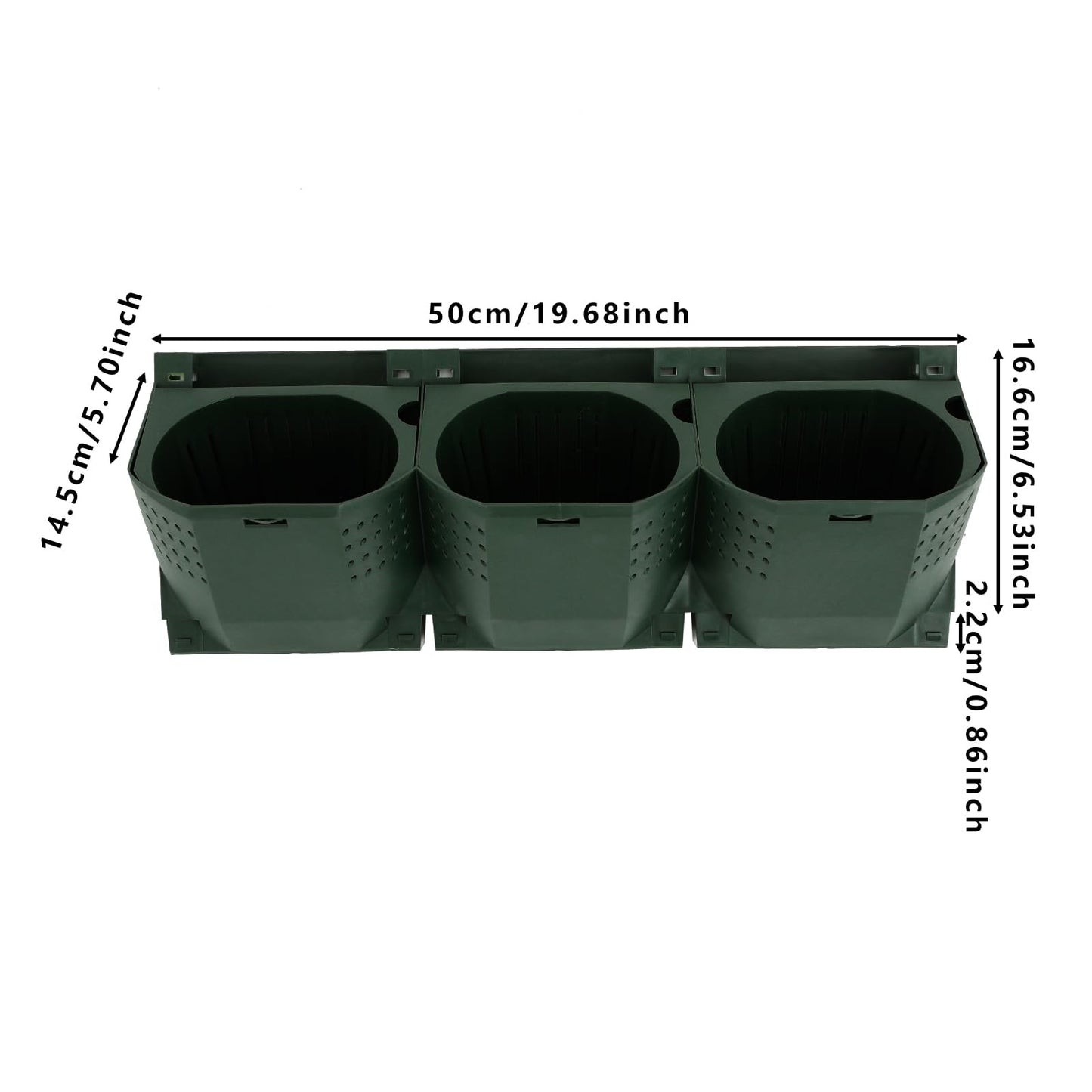 Titunjian Self Watering Wall Planter with 36 Pots Vertical Wall Planters Indoor Outdoor Plant Flower Pot Holder Space-Saving Garden Planter for Herbs Vegetables Flowers (Green)