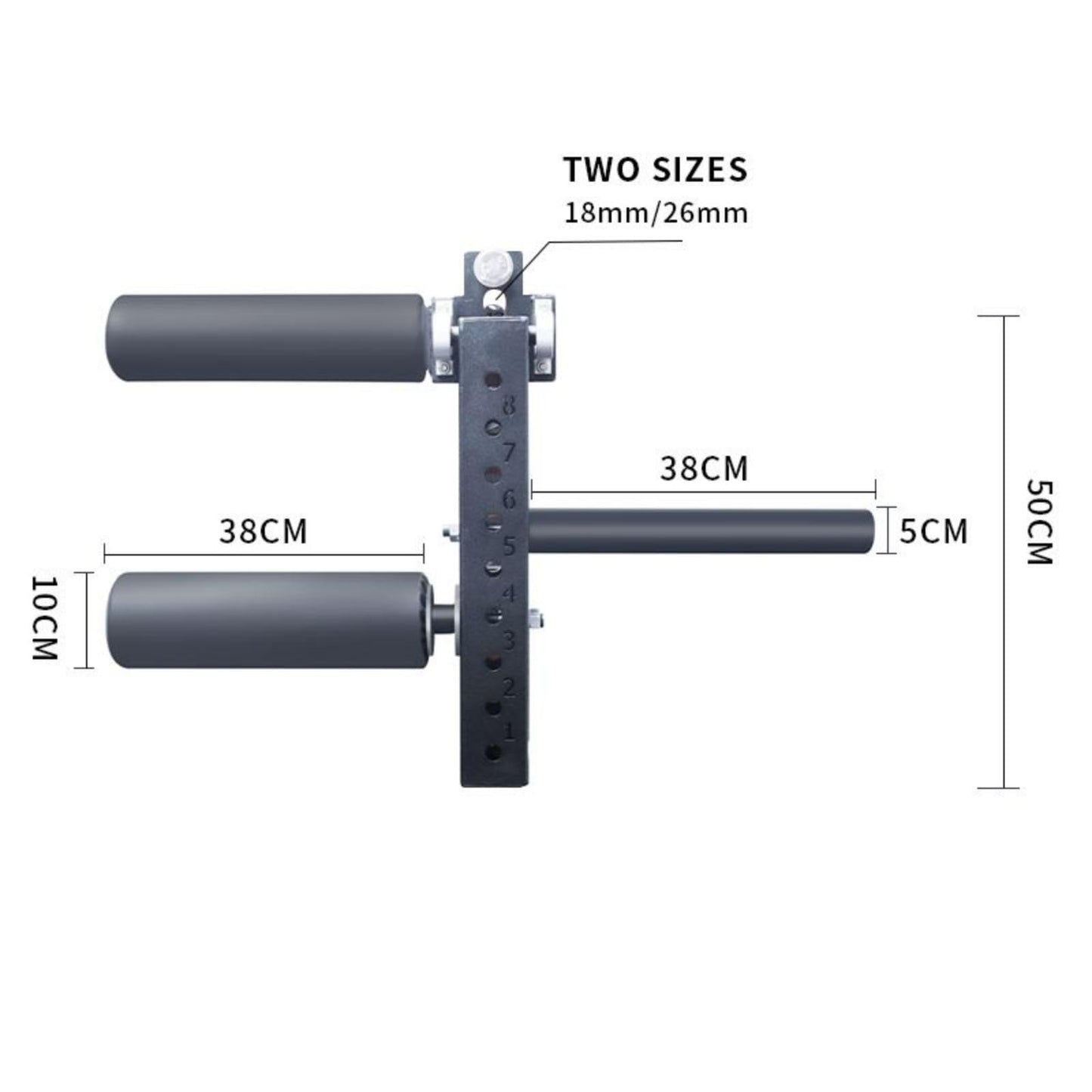 Leg Extension and Curl Machine Adjustable Leg Extension Attachment Seated Lower Body Special Leg Rotary Machine Leg Extension Rack Attachment (Hole Diameter 18mm)