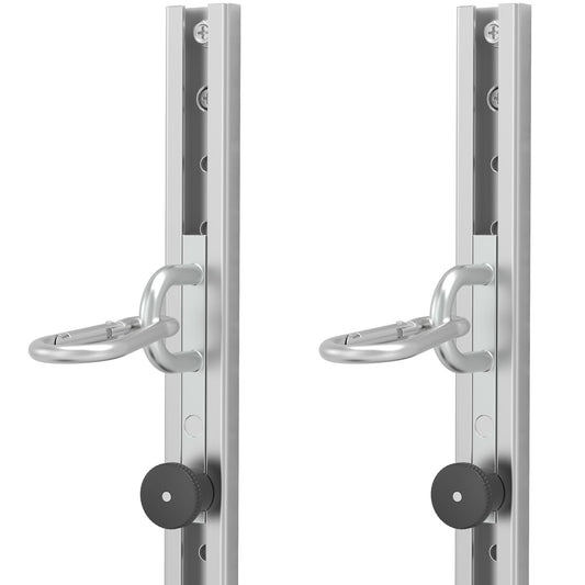 2 PCS Resistance Bands Wall Anchor Exercise Equipment Platform Base(Length 40"),Adjustable Wall-Mounted Anchor Multi-Purpose Fitness System for Complete Full Body Strength Training-Black