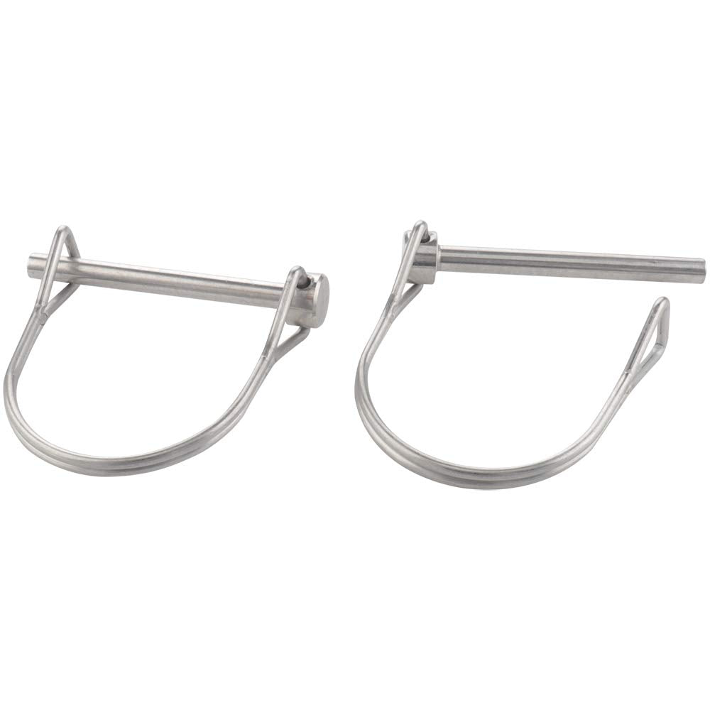 2 Pcs Tiny Safety Coupler Pin 3/16" x 1.97"(4.8mm x 50mm), Marine Grade 316 Stainless Steel Shaft Locking Pins