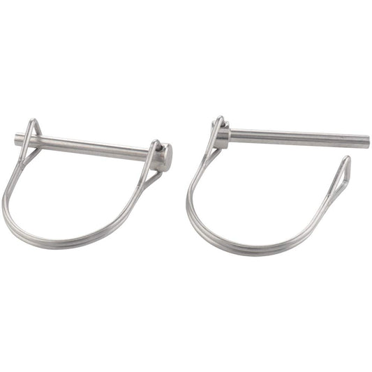 2 Pack Safety Coupler Pin 0.197" x 1.97"(5mm x 50mm), Full Marine Grade 316 Stainless Steel Heavy Duty Shaft Locking Pin