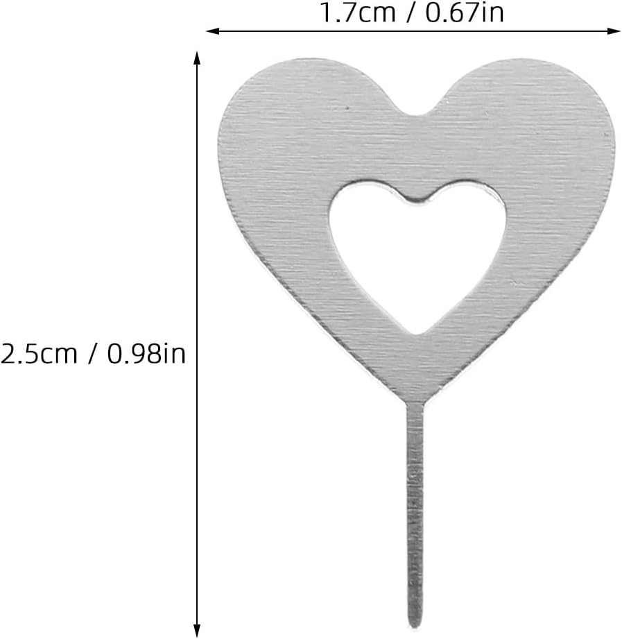 100pcs ULTECHNOVO Heart-Shaped Sim Card Ejector Pins Removal Tool for Phone Sim Tray Extraction Universal Kit