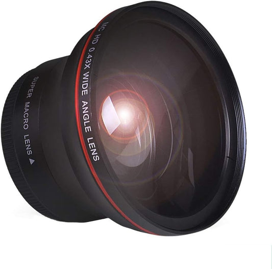 Tectra 58MM 0.43x T7 T7i T6i T6s T6 SL2 SL3 70D 77D 80D 1100D 700D 650D 600D 550D 300D 100D Professional HD Wide Angle