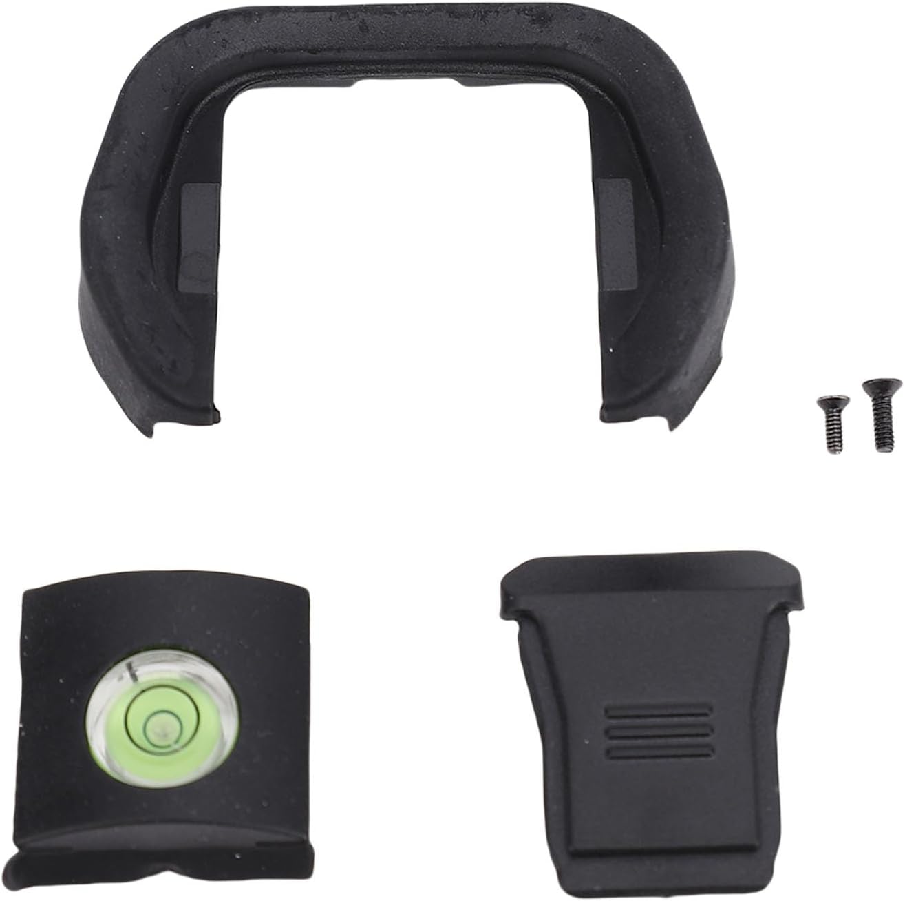 R5 R6, Pomya Camera Eyecup Viewfinder & Hot Shoe Cover Cap with Bubble Spirit Level Kit - Compatible with Soft Silicone