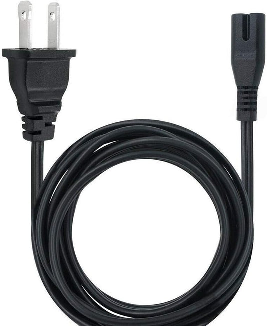 BestCH 2-Prong 8 New AC Power Cord Cable Plug Replace for Pioneer DVD DVR Pin Flat Fig