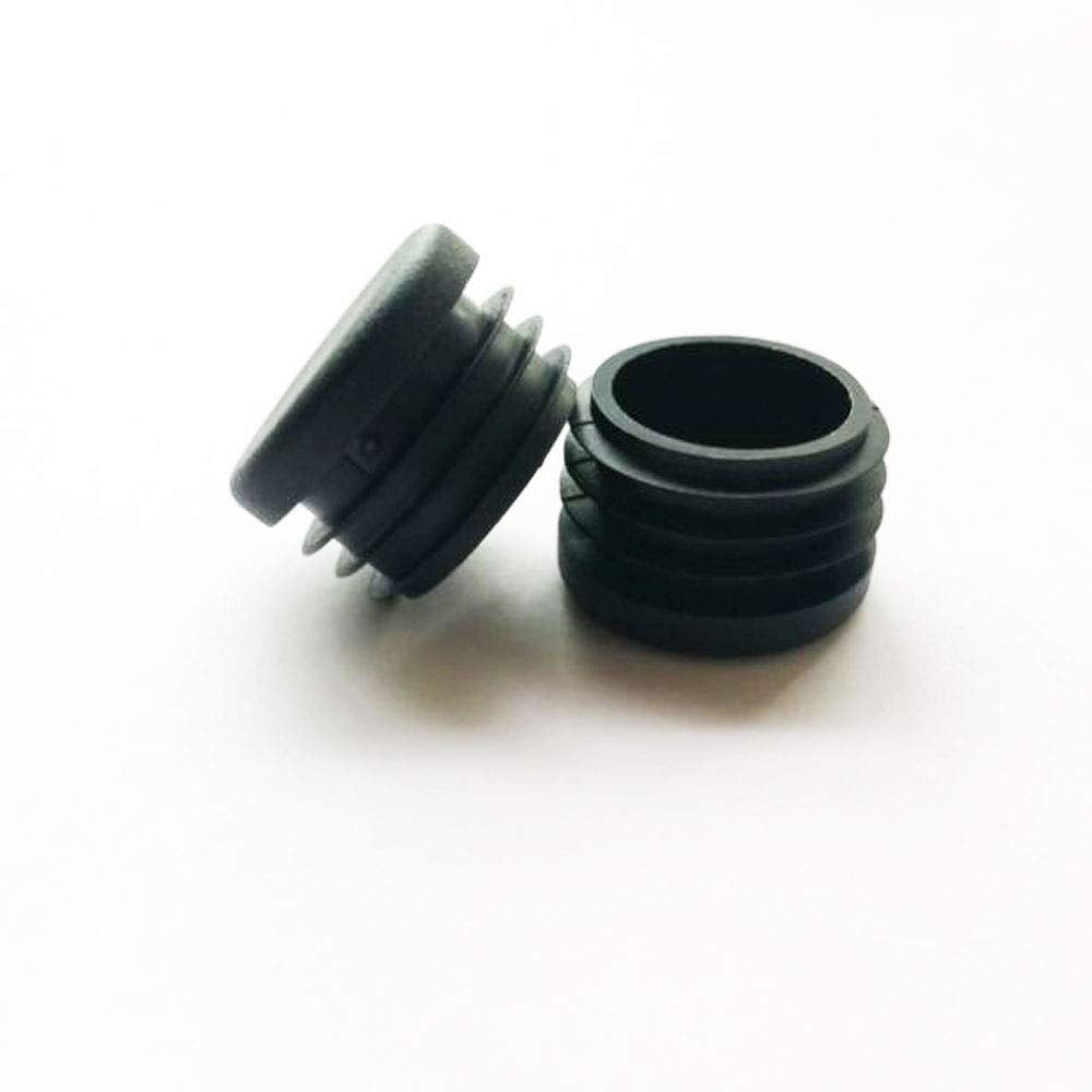 CaSuTong 4 Pack 1 Inch Round Plastic Plug, Pipe Tubing End Cap, Glide Insert Furniture Finishing Plug for Round Metal Tube