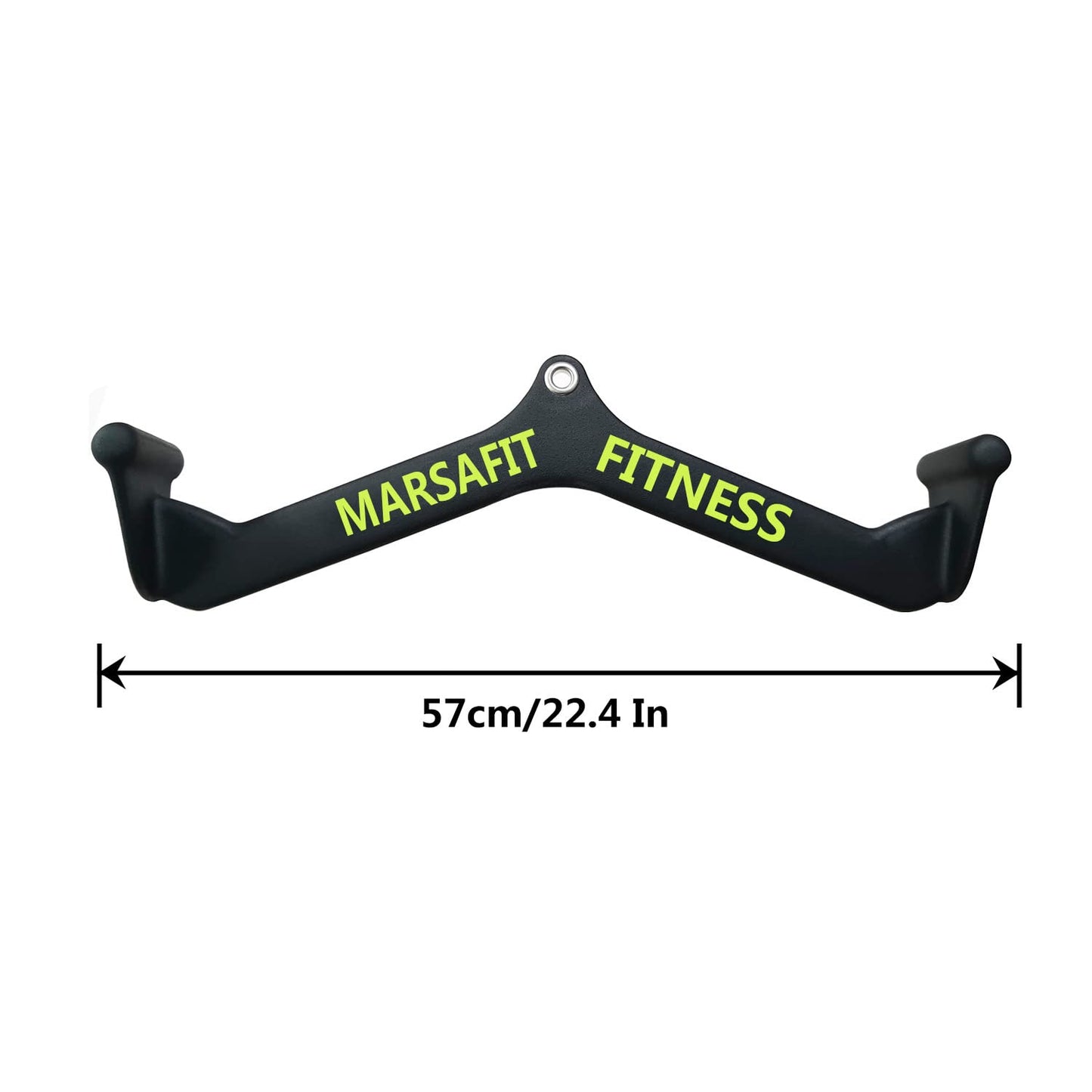 Home Gym Fitness Rowing T-bar V-bar Pulley Cable Machine Attachments, Bicep Curl Tricep Lat pulldown Bar Back Strength Training Handle Grips Lat Pull Down Bar Press Down Exercises (Length 19")