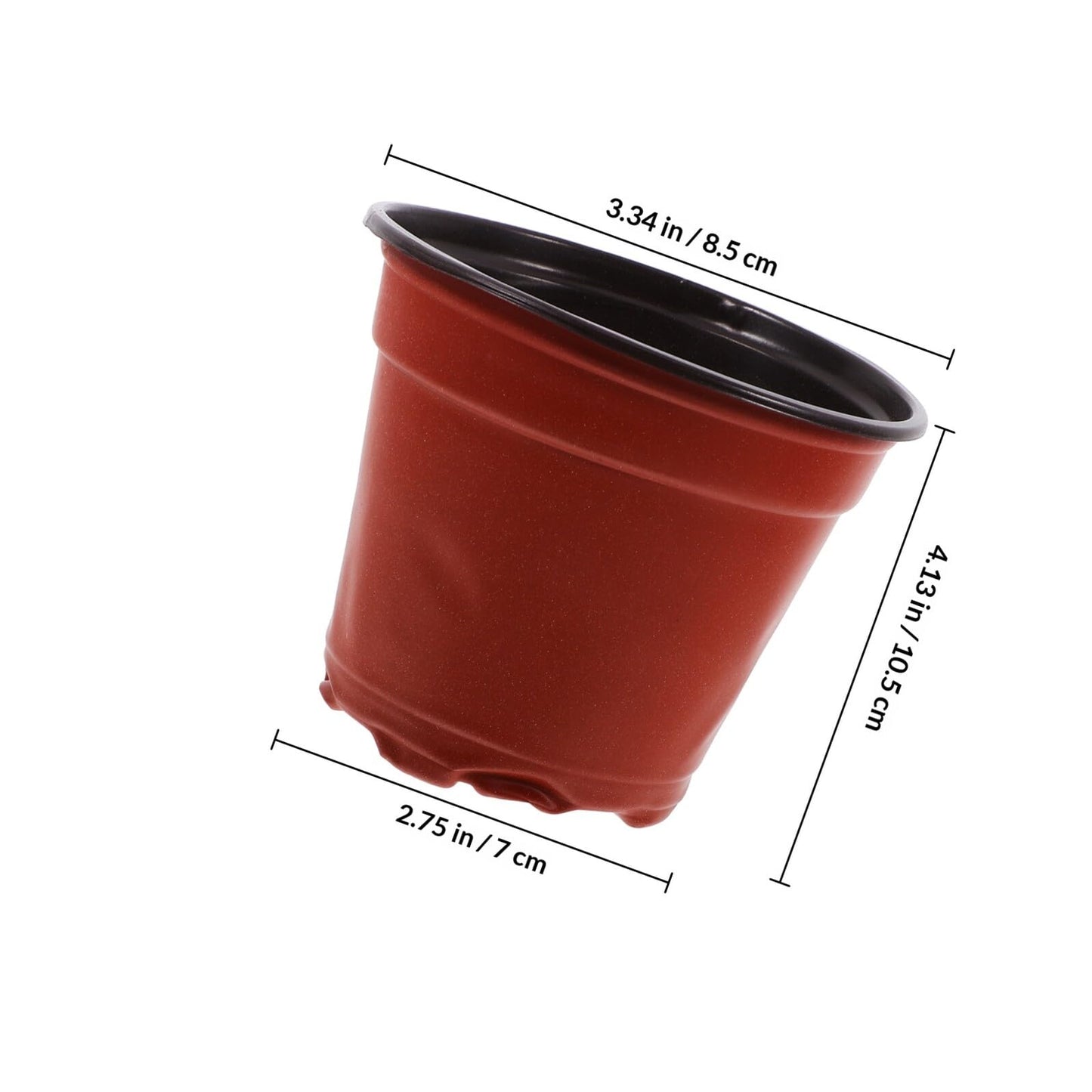 HOODANCOS 100pcs Strawberry Nursery Cups with Drainage, Plastic Grow Pots for Seedlings and Indoor Gardening, Dual-Color Nutrient Planting Containers for Garden Supply