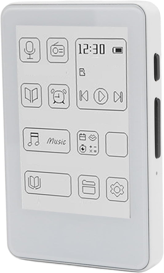VBESTLIFE 2.7in 2 1 MP3 5.0 Ink Screen eBook Reader, in E Book Reader Player, HiFi Sound Bluetooth Music Player, Type C