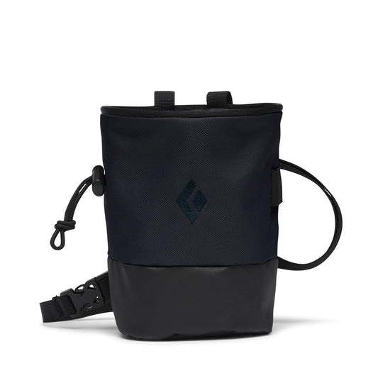 BLACK DIAMOND Mojo Zip Chalk Bag | Zippered Storage Pocket | Fleece-Lined Interior | Adjustable Belt for Rock Climbing & Bouldering | Carbon