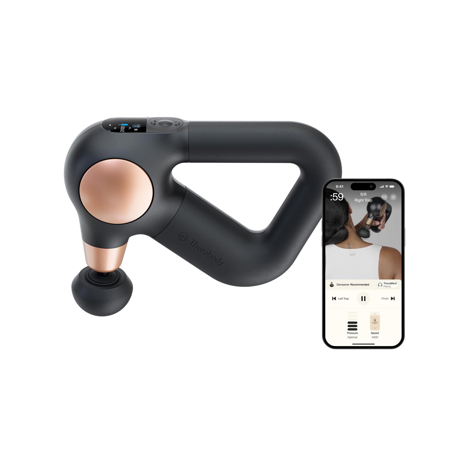 TheraGun Sense (2nd Generation) Massage Gun by Therabody - Relaxing Massage Gun with Built-in Guided Routines for Easy Stress Relief, Tension & Sleep