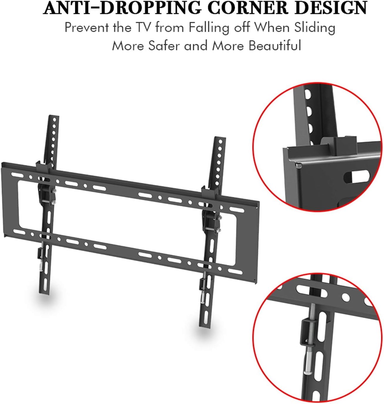Tesmula gt2-kj 32-70" Wall Mount Bracket TV Stand with Spirit Level