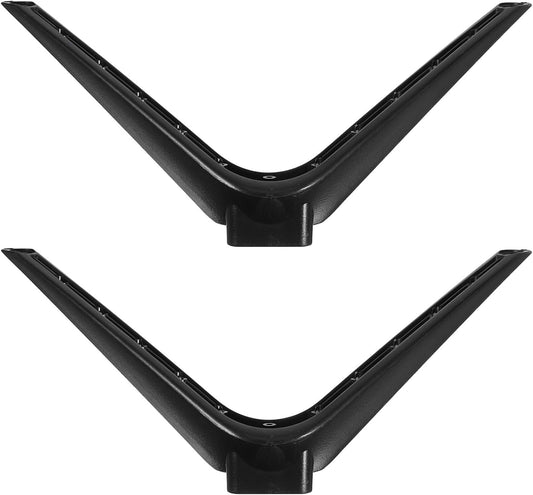 VANZACK 15mm No-Drill Tv Support Stand with Dual-Hole Plastic Pedestal Feet, Television Mount Parts and Desk Shelf