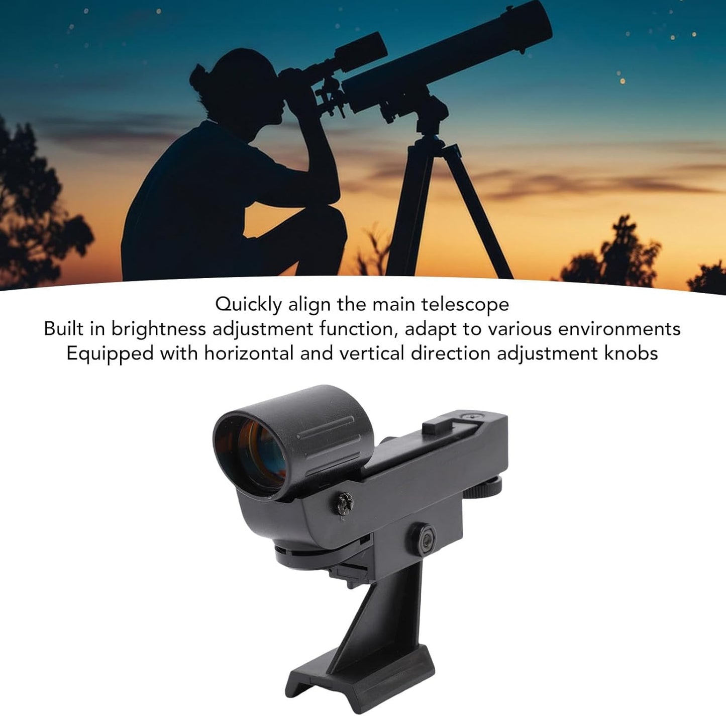 SENECESLI Red Dot Finderscope for Telescope, Astronomical Telescope Star Pointer Viewfinder, Star Pointer Viewfinder