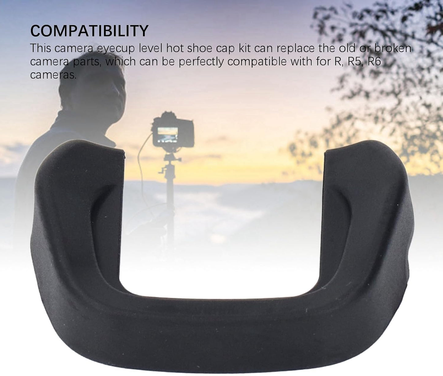 Comfort-Enhancing Eyecup and Hot Shoe Kit for R Cameras