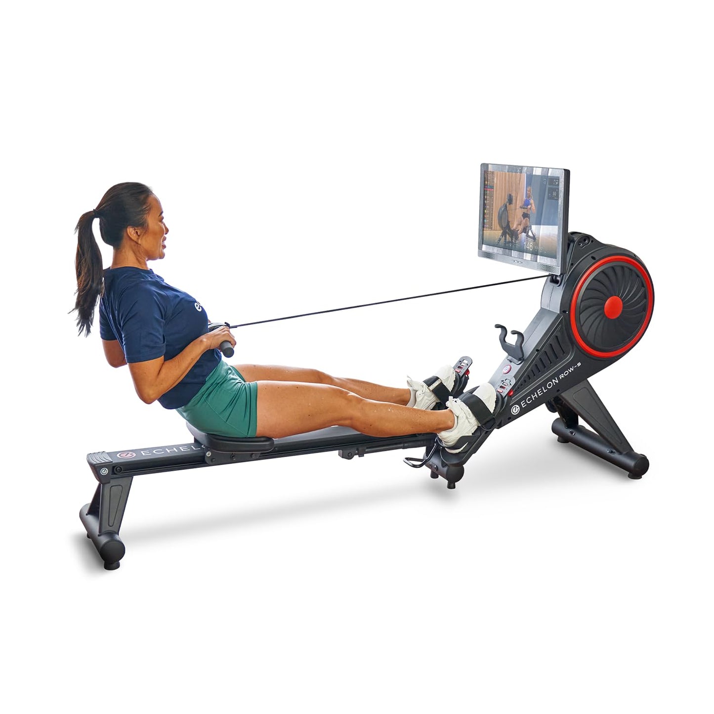 Echelon Row S, + 30-Day Free Echelon Membership, 22in Screen, Indoor Rowing Machine, Rower for Home Gym, Live and On-Demand Classes, Total Body Workout, Low Impact, (Renewed Premium)