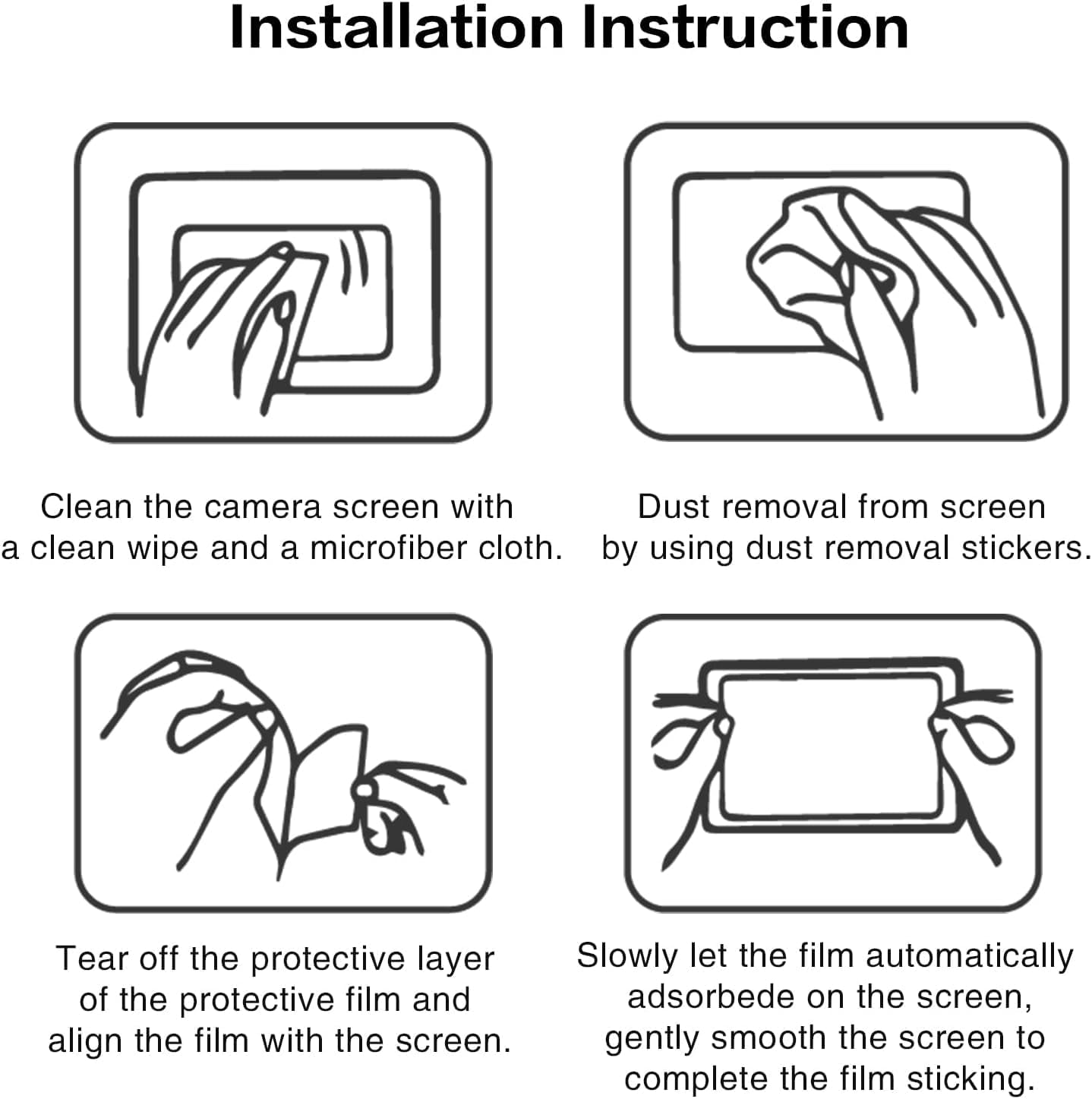 Rieibi DC-GH7 S1II S1IIE S1RII DC-G97 GH7 G97 0.25mm 9H Screen Protector for Lumix Lumix Camera, Tempered Glass Film